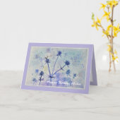 ワイルドかわいらしフラワーウォータカラーハッピーバースデーカード カード (黄色い花)