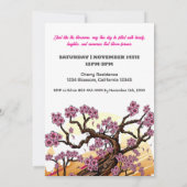 ワイルドさくらんぼブロッサム誕生日 招待状 (裏面)