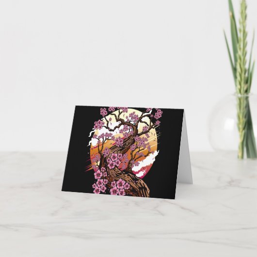 ワイルドさくらんぼブロッサム サンキューカード (正面)