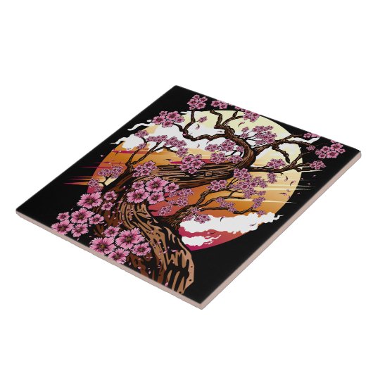 ワイルドさくらんぼブロッサム タイル (側面)