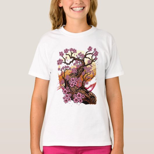 ワイルドさくらんぼブロッサム Tシャツ (正面)
