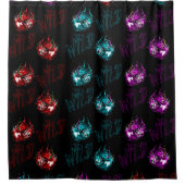 ワイルドさくらんぼ シャワーカーテン (正面)