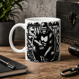 ワイルドでクールなゴリラマグ コーヒーマグカップ