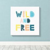 ワイルドでフリー キャンバスプリント (インサイチュ (ウッドフロア))