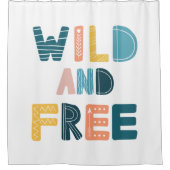 ワイルドでフリー シャワーカーテン (正面)