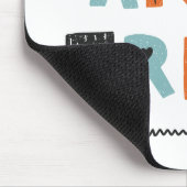 ワイルドでフリー |ドードルレター マウスパッド (コーナー)