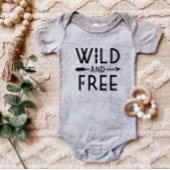 ワイルドでフリー ベビーTシャツ