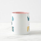 ワイルドでフリー マグカップ (中央)