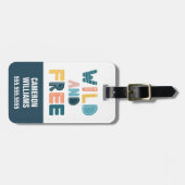 ワイルドでフリー ラゲッジタグ (正面横)