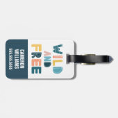 ワイルドでフリー ラゲッジタグ (裏面横)