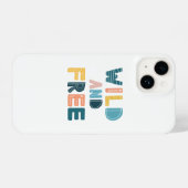 ワイルドでフリー iPhoneケース (裏面横)
