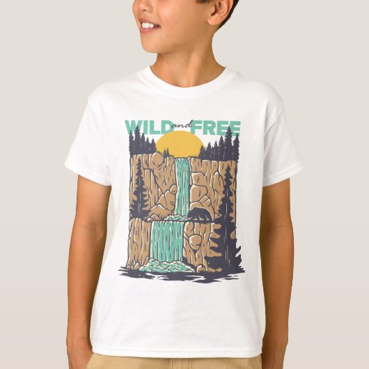 ワイルドでフリー Tシャツ (正面)