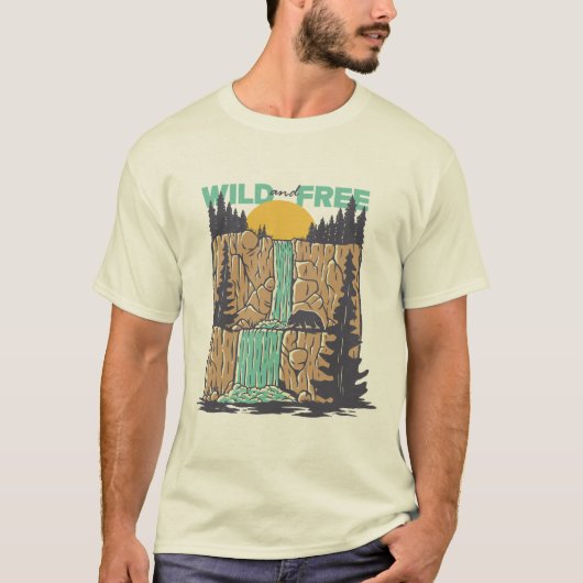 ワイルドでフリー Tシャツ (正面)