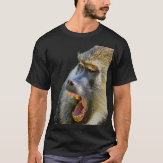 ワイルドでボールド - ヒヒプリントシャツ Tシャツ