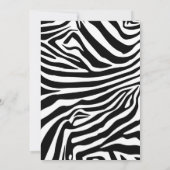 ワイルドでヤング、3歳のサファリパーティー動物たち 招待状 (裏面)