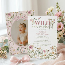 ワイルドでワンダフルなワイルドフラワー 1歳の誕生日