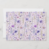 ワイルドでワンダフルな1歳の誕生日写真招待状 招待状 (裏面)