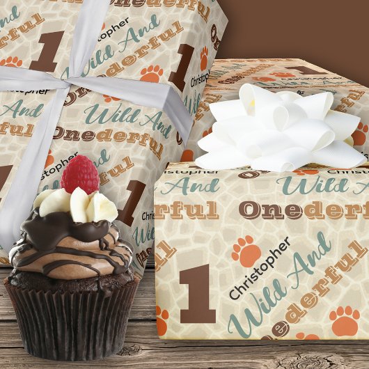 ワイルドで優れた誕生日包装紙 ラッピングペーパー