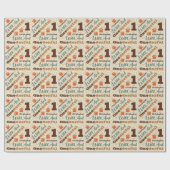 ワイルドで優れた誕生日包装紙 ラッピングペーパー (フラット)