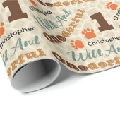 ワイルドで優れた誕生日包装紙 ラッピングペーパー (ロールコーナー)