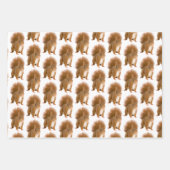 ワイルドで可愛く、チャームリスパーティー満載 ラッピングペーパーシート (正面)