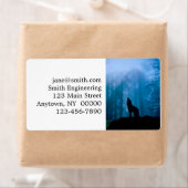 ワイルドで吠える狼 ラベル (インサイチュ)