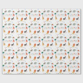 ワイルドとお洒落2歳の誕生日 ラッピングペーパー (フラット)