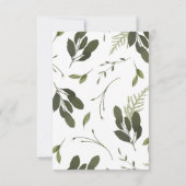 ワイルドとグリーン 出欠カード (裏面)