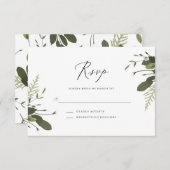 ワイルドとグリーン 出欠カード (正面/裏面)