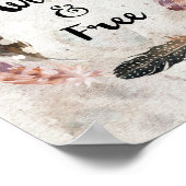 ワイルドとフリープリントボホデコールドルムワイルドプリント ポスター (角)