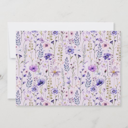 ワイルドとワンダーフルの最初の誕生日の写真招待状 招待状 (裏面)