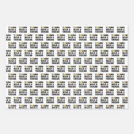 ワイルドと三人の少年3歳の誕生日パーティー ラッピングペーパーシート