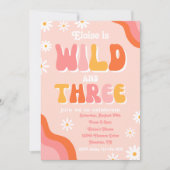 ワイルドと3招待状 | Groovy招待状 招待状 (正面)