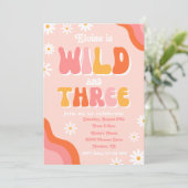 ワイルドと3招待状 | Groovy招待状 招待状 (スタンド正面)