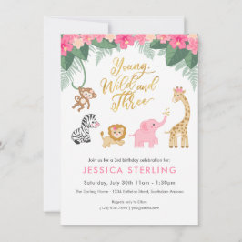 ワイルドと3歳の若者 – ピンクサファリガール第3戦 招待状