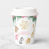 ワイルドと3歳の若者 – ピンクサファリガール第3戦 紙コップ (裏面)