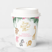 ワイルドと3歳の若者 – ピンクサファリガール第3戦 紙コップ (正面)