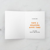 ワイルドと3歳の誕生日キッズモンスターカー カード (内部)