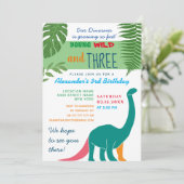 ワイルドと3歳の誕生日 招待状 (スタンド正面)