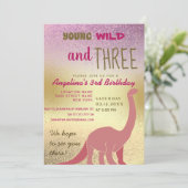 ワイルドと3歳の誕生日 招待状 (スタンド正面)