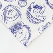 ワイルドなものがスケッチパターンである場所 フリースブランケット (角)