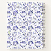 ワイルドなものがスケッチパターンのスケッチ ノートブック (裏面)