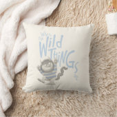 ワイルドなものが引用文の場所 – 青 クッション (ブランケット)