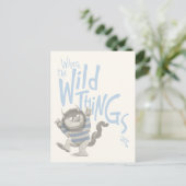 ワイルドなものが引用文の場所 – 青 ポストカード (スタンド正面)