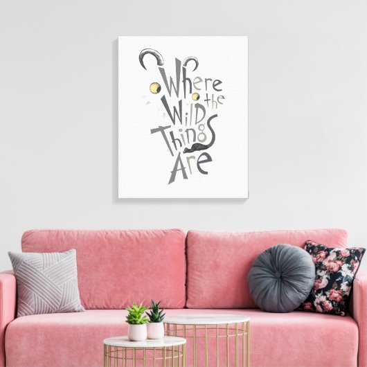 ワイルドなものが引用文グラフィック キャンバスプリント (インサイチュ (リビング))