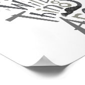 ワイルドなものが引用文グラフィック ポスター (角)