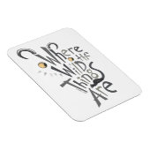 ワイルドなものが引用文グラフィック マグネット (右側)