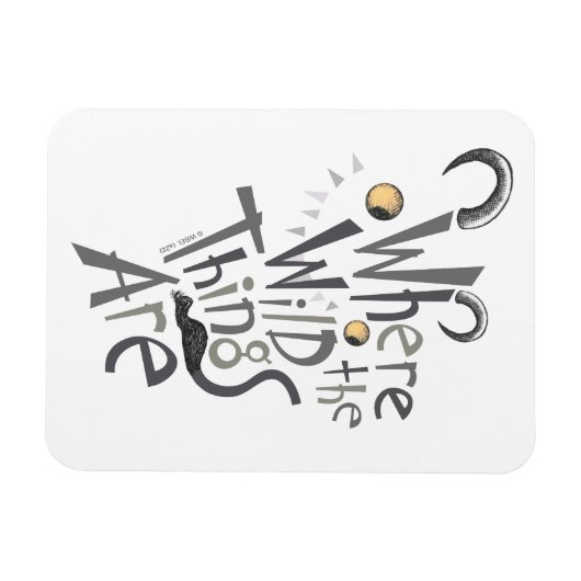 ワイルドなものが引用文グラフィック マグネット (横)