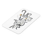 ワイルドなものが引用文グラフィック マグネット (左側)