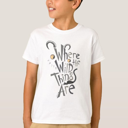 ワイルドなものが引用文グラフィック Tシャツ (正面)